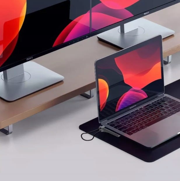 STACJA DOKUJĄCA HUB ADAPTER USB-C 12w1 Stacja Dokująca 2x HDMI 4K ETHERNET RJ45 USB 3.0 SD M1 M2 M3 BYL-2211 - zdjęcie 2