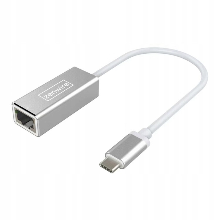 Adapter USB-C Fast Ethernet RJ45 Przejściówka USB A LAN Zenwire - zdjęcie 1