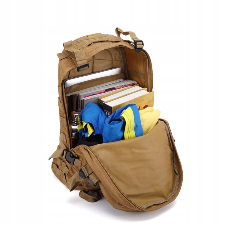 PLECAK Wojskowy Turystyczny Militarny Taktyczny KHAKI 40L Zenwire - zdjęcie 9