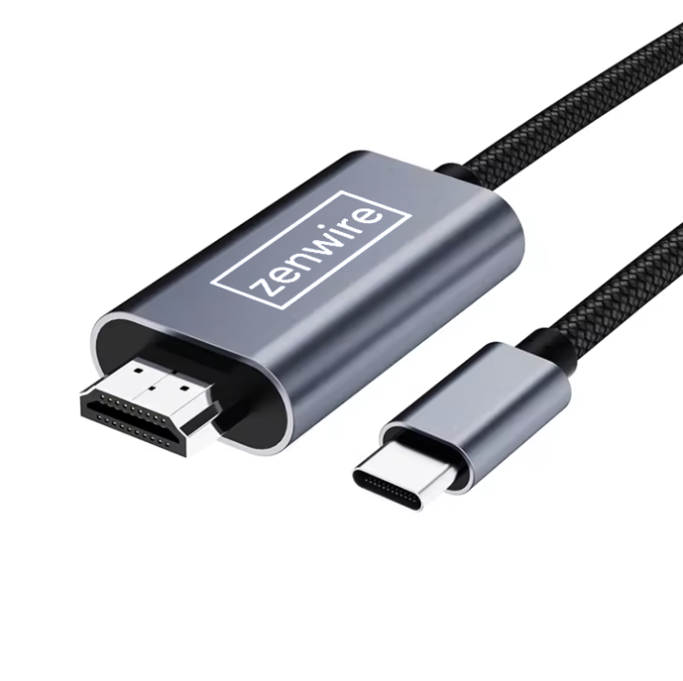 KABEL ADAPTER Przejściówka USB-C 3.1 typ C HDMI 2.0 4K 60Hz MHL 2m Zenwire ZC-3 - zdjęcie 5