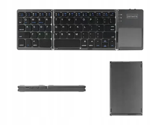 KLAWIATURA BEZPRZEWODOWA Bluetooth 5.0 Składana Przenośna do Tabletu SLIM Cicha Zenwire WLK-61 - zdjęcie 4