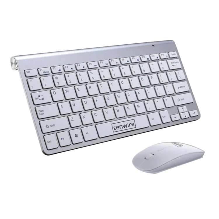 KLAWIATURA I MYSZKA BEZPRZEWODOWA MYSZ ZESTAW USB MINI SLIM do laptopa TV PC - zdjęcie 4